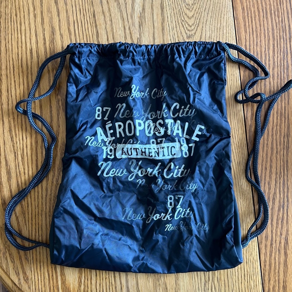 Navy Aeropostale Drawstring Backpack! - image 1